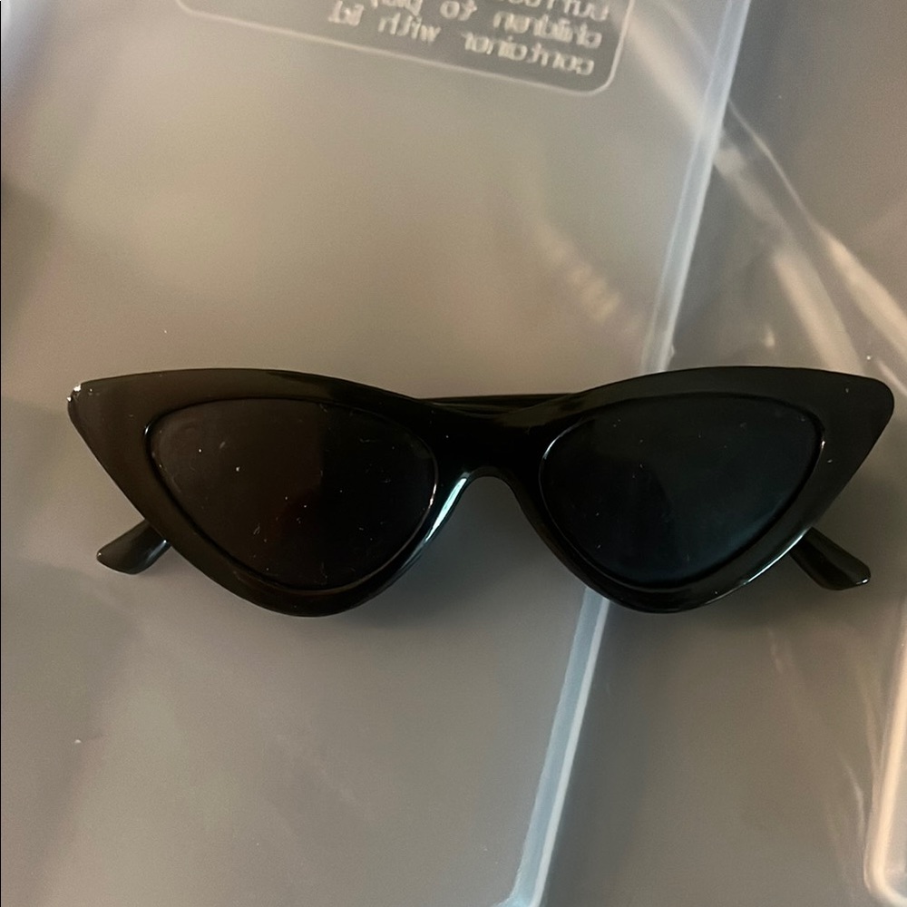 Black Cat-Eye Sunglasses
